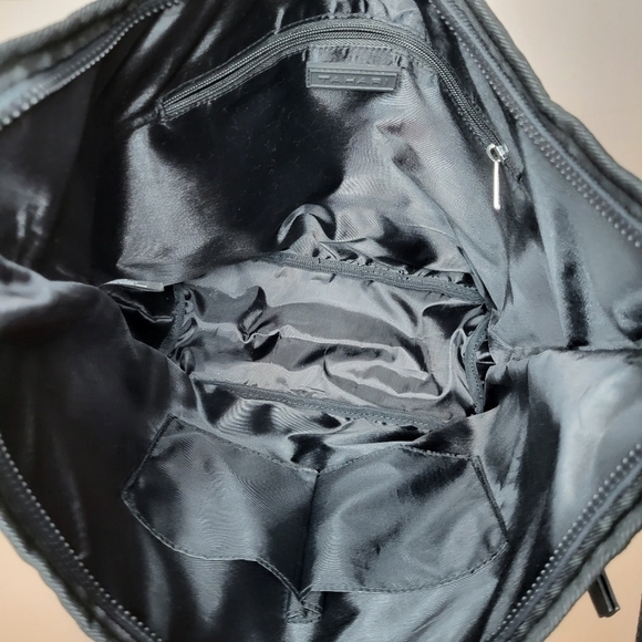 Tahari Shoulder Large Black Monochrome Bag - Picture 8 of 11